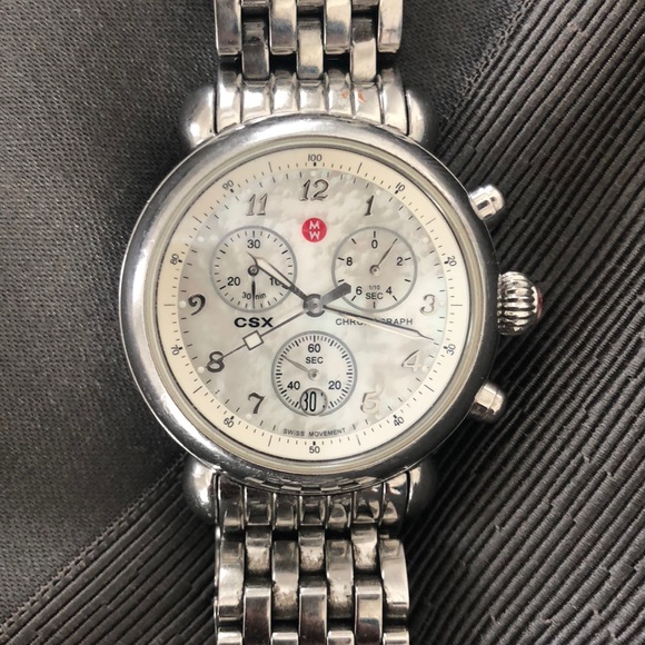 Michele Watch CSX Mother of Pearl face main image 5